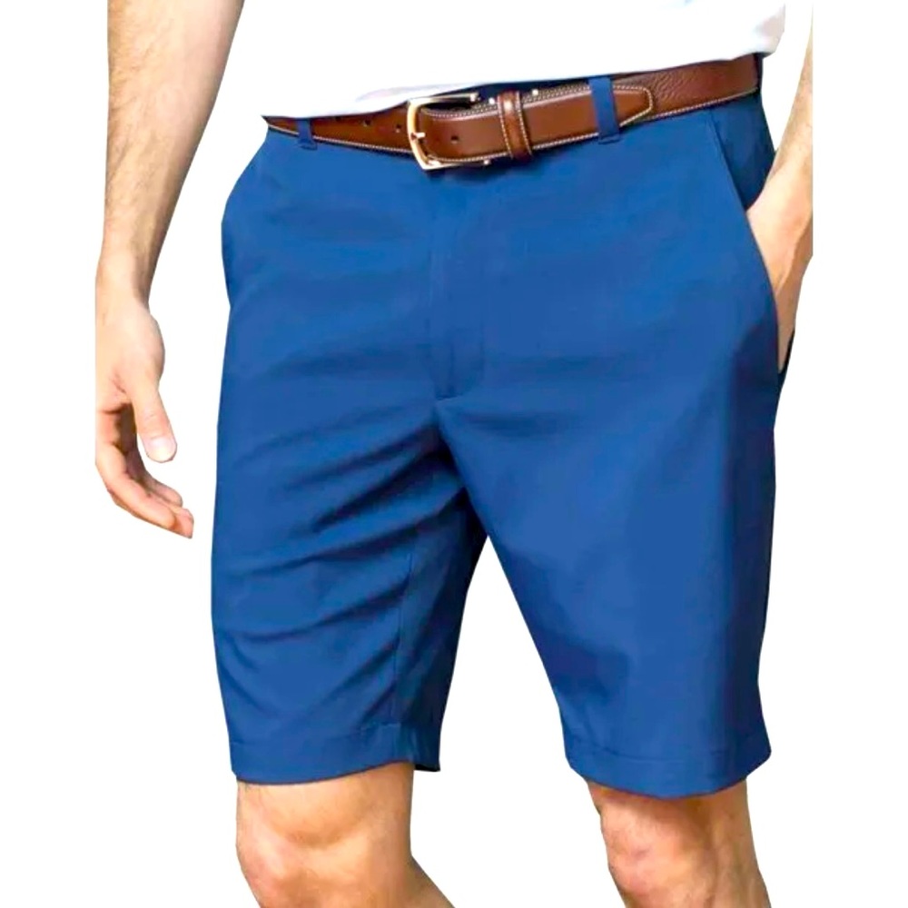 Oxford Men's Vickery Performance Golf Shorts X61001 Medieval Blue New with Tag!